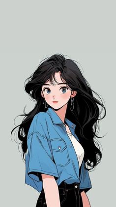 Aesthetic Girl Animated, Animated Girl, Fashion Design Inspiration, Anime Show, Girly Art Illustrations, Dessin Adorable, Digital Art Anime, Girls Illustration, Girls Characters