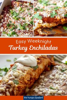 this easy weeknight turkey enchiladas recipe is the perfect way to enjoy it