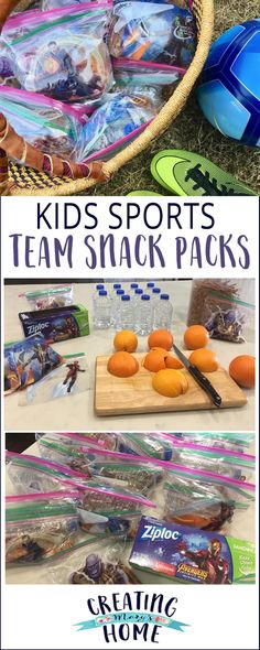 kids sports team snack packs are great for the summer