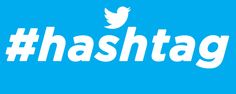 the hash logo for hashtag, which has been changed to be white and blue