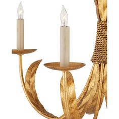 a candle holder with two candles in it