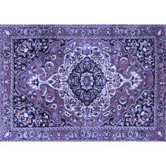 Beautiful replica of a one-of-a-kind rug. Bungalow Rose Rug Size: Rectangle 2' x 3' | Purple Rectangle 2' x 3' Area Rug - Bungalow Rose Oriental Machine Woven Wool / Area Rug in 36.0 x 24.0 x 0.35 in whitePolyester / Wool | Wayfair Medallion Design, Purple Rug, Fabric Rug, Traditional Area Rugs, Wool Area Rug, Contemporary Decor, Traditional Rugs, Blue Rug, Bungalow Rose