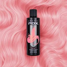 Baby pink on tap? We have that. This pastel pink shade shows up brightest on platinum hair but will appear as more of a dusty pink/rose gold on a yellow-toned blonde. Use straight out of the bottle and enjoy Frosé responsibly. Want more mixes and tips? Check our color spotlight on Frosé here. #AFProTip: If your hair is Editorial Moodboard, Arctic Fox Dye, Fox Hair Dye, Vegan Hair Dye, Hair Levels, Arctic Fox Hair Color, Fox Hair, Semi Permanent Hair Dye, Frosé