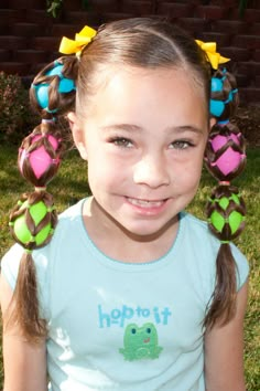 Well, this would certainly be one way to trick the egg hunters at this year's Easter egg hunt. Hairstyles For Easter, Cute Easy Hairstyles, Hairstyle Look