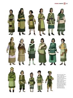 an image of people in different costumes from around the world, including men and women