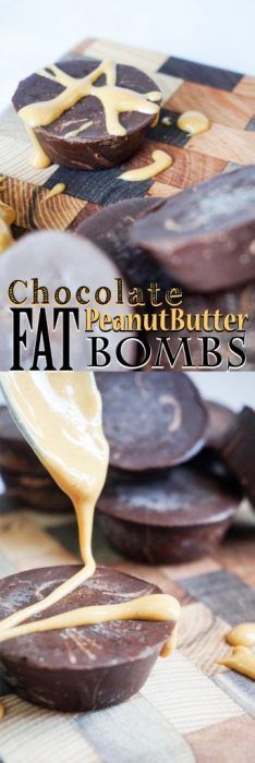 Chocolate Peanut Butter Fat Bombs! Intense dark chocolate fudge flavor! Fudge Flavors, Dark Chocolate Fudge, Postre Keto, Keto Diet Breakfast, Keto Pancakes, Fat Bomb Recipe, Low Carb Dessert, Keto Fat, Low Carb Breakfast Recipes