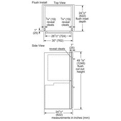 the measurements for an enclosure door