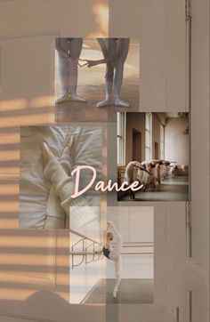 the words dance are written in four different languages, and there is a photo of dancers