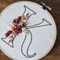 a cross stitch pattern with flowers on it