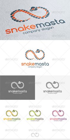 the snake master logo is designed to look like it has been made into a snake