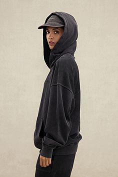 Stay comfortable and stylish in this YPL Full Zipper Hoodie. It includes a hood and a full zipper, perfect for cool weather, plus two large front pockets to carry small items. It also features YPL embroidery on the chest for an added touch of style. Winter Sweatshirt With Drawstring Hood In Washed Black, Winter Washed Black Sweatshirt With Drawstring Hood, Winter Hoodie With Kangaroo Pocket In Washed Black, Hooded Washed Black Sweatshirt With Pockets, Sporty Washed Black Sweatshirt With Pockets, Washed Black Hooded Hoodie With Pockets, Black Cozy Outerwear With Kangaroo Pocket, Sporty Washed Black Hoodie With Pockets, Washed Black Hooded Sweatshirt For Winter