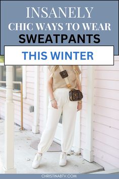 Looking for the ultimate winter wardrobe staple? Discover how to style Sweatpants for the colder months in our latest post. We’ve got tips on how to make your Sleep and Loungewear look chic and stylish without sacrificing comfort. Whether you’re lounging at home or heading out, these Women's Bottoms are perfect for cozy winter days. Sweats Outfit Winter, Women Sweatpants Outfits, Sweat Pant Outfits, Comfy Sweatpants Outfit, Sweatpants Outfit Fall, Styling Sweatpants, Outfits For The Winter, Sweatpants Outfits Winter