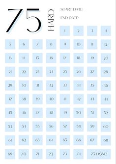 a table with the numbers and times on it