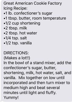 the instructions for how to make an icecream recipe with ingredients in each section