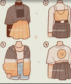 the instructions for how to wear a skirt and sweater with an embellishment on it