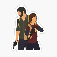 Jak & Daxter, Joel And Ellie, The Last Of Us2, Stickers For Sale, Last Of Us, Graphic Design Poster, Hardcover Notebook, Logo Sticker, Aesthetic Stickers