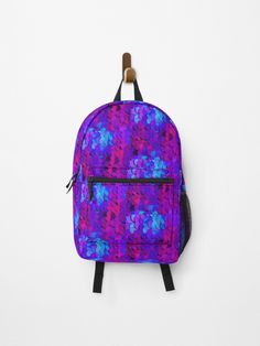 "Sequin glitter patern Mask 8" Backpack for Sale by Iambellanova Summer Multicolor Sequined Bag, Sequin Loungefly, Rectangular Multicolor Sequined Shoulder Bag, Purple Glitter Bag, Sequin Backpack