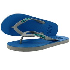 Blue and Gray Twofold Flip Flops, Men's – Waves Flip Flops USA Rubber Flip Flops, Summer Attire, Black Orchid, Flip Flop Slippers, Grey Khakis, Mens Slippers, Natural Rubber, Flip Flop, Plastic Bag