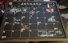 a black board with writing on it that says, happy new year's eve