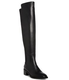 Blondo Sierra Waterproof Leather Over-the-Knee Boots | Dillard's Waterproof Knee-high Boots For Winter, Waterproof Black Knee-high Boots For Fall, Black Waterproof Knee-high Boots For Fall, Knee-high Waterproof Leather Boots, Waterproof Leather Knee-high Boots With Round Toe, Waterproof Leather Knee-high Boots For Fall, Over The Knee Black Boots, Above The Knee Boots, Knee Black Boots