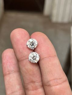 Shape : Round Cut Carat Weight :  1.00 To 8.00 Total Carat Weight Color : DE Clarity : VS1 Cut/Polish/Symmetry: Excellent Diamond Quantity :02 Type : Lab Grown Diamond Certificate : IGI Certified Diamond Earrings Details Back : Screw , Push (default) Setting : 4- Prong Basket (standard)   Metal Purity : Solid Gold (10KT, 14KT, 18KT) Metal Tone : White, Yellow, Rose Jewelry Design : Unisex Stamp/HallmarkYes Lab Grown Diamond Earrings, Blood Diamond, Solitaire Studs, Rose Jewelry, Dainty Earrings, Gold Studs, Lab Diamonds, Diamond Earrings Studs, Diamond Studs