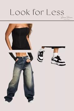 Casual and cool girl outfit idea for winter. Featuring unique carpenter jeans and a mesh top  #LTKfindsunder100 #LTKstyletip #LTKmidsize Cool Girl Outfits, Carpenter Jeans, Cool Girl