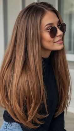 Brunette W Lowlights, Brown With A Hint Of Red Hair, Hairstyle And Color Ideas, Rusty Blonde Hair, Fall Season Hair Color, Natural Hair Color Ideas For Pale Skin, Brunette Hair 2024 Fall, Hair Color For Pale Skin Brown Eyes, Brown Hair Colors Fair Skin