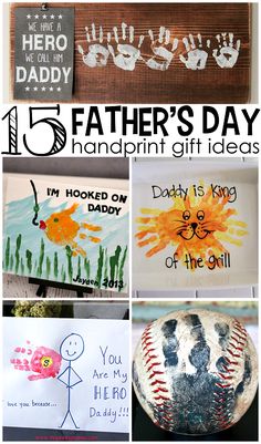 father's day handprint gift ideas for the kids to make with their dad