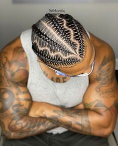 Men's Braids With Fade, Men’s Stitch Braids With Design, Men’s Straight Back Cornrows, Simple Mens Braids, High Top Fade Braids Men, Stitch Braids Men Design, Boy Stitch Braids, Stitch Braids Cornrows Men, High Top Braids Men