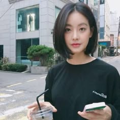 Bob Hairstyles 2018, Ulzzang Hair, Dunner Wordend Haar, Korean Haircut, Short Bobs, Bob Cut Wigs, Brazilian Straight Hair