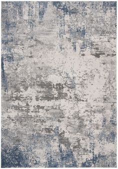 an abstract rug with blue and gray colors