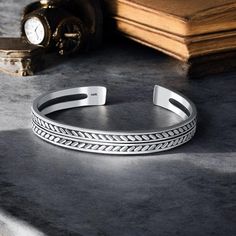 Unleash your inner warrior with this Men's Tibetan Viking Bracelet! ⚔️ Handcrafted with precision, this adjustable silver bangle merges the strength of Viking heritage with the elegance of Tibetan artistry, making it a powerful statement piece for any occasion. Whether you're drawn to Norse mythology 🐺 or Tibetan traditions 🕉️, this bracelet offers a rugged yet timeless style. Made to last, it's crafted from premium-quality silver-plated alloy with an extra protective finish, ensuring it resis Bracelet Viking, Inner Warrior, Viking Bracelet, Polish Silver, Norse Mythology, Silver Bangle, Stylish Gifts, Silver Bangles, Gift For Him