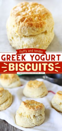 Greek Yogurt Biscuits, easy snack ideas, simple treats Biscuits With Greek Yogurt, Baking Friends, Easy Homemade Biscuits, Yogurt Bread, Homemade Greek Yogurt