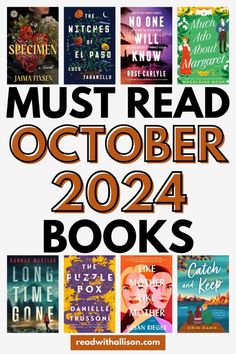 books with the title must read october 24 - 24, and an image of children's books