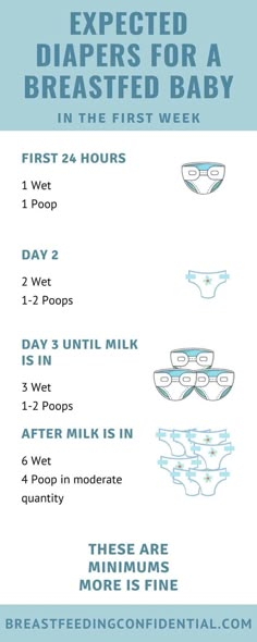 a baby's diaper chart with instructions for how to use the diaper