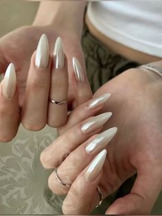 White Acrylic Nails, Soft Nails, Manicure Y Pedicure