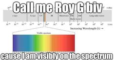 an image of a rainbow light with caption that reads, call me roxy cause i am