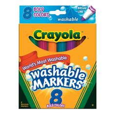 crayola washable markers, 8 count