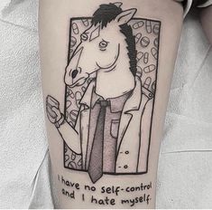 Bojack Horseman Tattoo, Horseman Tattoo, Artists Tattoos, Matching Tattoos For Couples, Couple Tattoo Ideas, Empowering Tattoos, Tattoo Maker, Self Love Tattoo, My Calendar