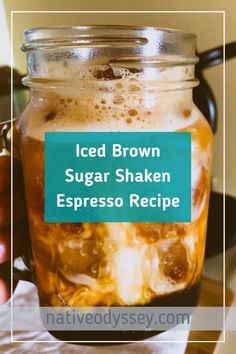 Iced Brown Sugar Shaken Espresso Recipe - Make at Home At Home Iced Coffee Recipes, Brown Sugar Shaken Espresso Recipe, Iced Brown Sugar Shaken Espresso, Shaken Espresso Recipe, At Home Iced Coffee, Home Iced Coffee, Fun Coffee Recipes, Espresso Machine Recipes