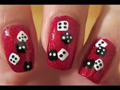 Rockabilly Nails, Casino Room, Arts Video, New Years Nail Designs