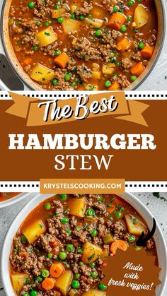 the best hamburger stew recipe with peas and carrots