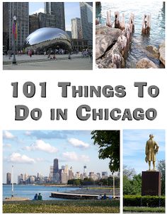 the cover of 101 things to do in chicago, including statues and other places around the world