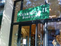 the front entrance to alexandria ii bookshop