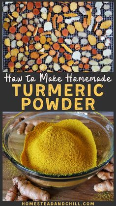 how to make homemade turmeric powder