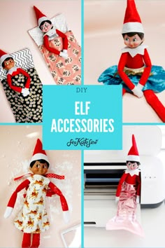 the elfs are making their own clothes for christmas and they're ready to use them