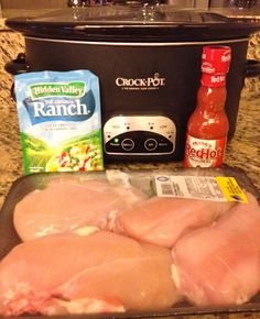 the ingredients for this meal include chicken, broccoli, and crock - pot