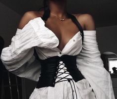 Corset Outfit Aesthetic, Edgy Outfits, Looks Vintage, A Dress, Halloween Outfits