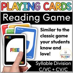 the reading game for children to learn how to read and play with their own hands