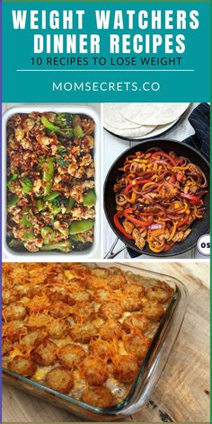 Enjoy this collection of Weight Watchers dinner recipes. These are the best weight watchers dinner recipes and all of them takes less than 30 minutes to be on your table. #weightwatchers #weightwatchersdinners #HEALTHYDINNER #WEIGHTLOSSRECIPES Weight Watcher Dinners Crockpot, Weight Watcher Family Dinner Recipes, Ww Dinner Ideas Main Courses, Best Ww Recipes Dinners, Low Point Weight Watcher Dinners, Top Weight Watchers Recipes, Budget Friendly Weight Watcher Meals, Weight Watcher Dinner Recipes Families, Ww Weeknight Dinner